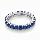 Silver Blue Crimson & Crystal Statement Band For Her