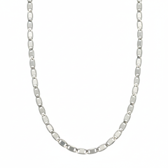Silver Flat Jazzy Chain For Him