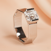Galactic Meteorite Notched Ring for Him