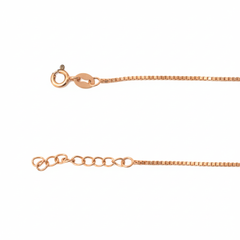 Rose Gold Box chain Anklet For her