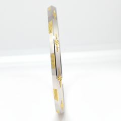 Silver Royal heritage Men's Bracelet in gold polish