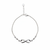 Silver Infinity Fancy Chain Bracelet For her