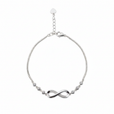 Silver Infinity Fancy Chain Bracelet For her