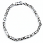 Silver Abalone Sterling Silver Bracelet for Him