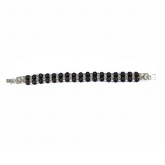 Silver Sacred Harmony Tulsi Men's Hand Bracelet