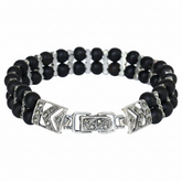 Vintage Double Row Tulsi Bracelet for Him