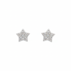 Silver Celestial Sparkle Star & Moon Set