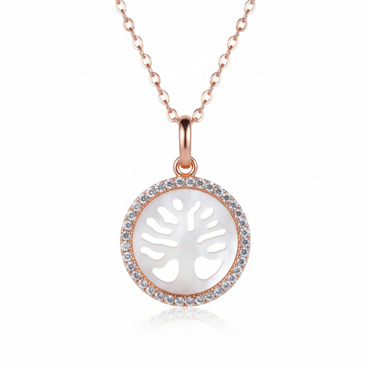 Rose Gold Tree of Life Pendant