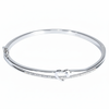 Silver Heart-in-Heart Bracelet for her