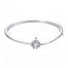 Silver Clover leaf Zirconia Fine Bracelet for her