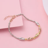 Rice shaped TriColor Bracelet
