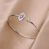Silver Evil Eye Protection Bracelet For Her