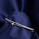 Silver Signature Halo Diamond Bracelet For Her
