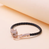 Rose Gold Panther Head Luxury Bracelet For Her