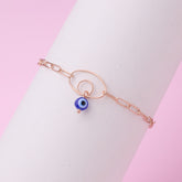 Rose Gold Evil Eye Protection Bracelet