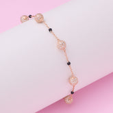 Rose gold Disco ball Chain Bracelet for her