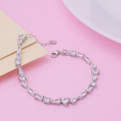 Silver Miniature Designer Hand Bracelet