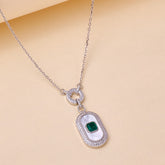 Silver Mother of Pearl Halo Pendant