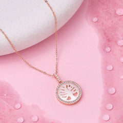 Rose Gold Tree of Life Pendant