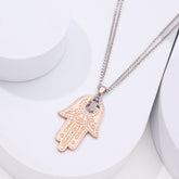 925 Silver Hamza hand for luck pendant.