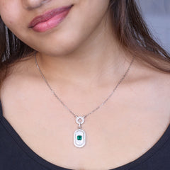 Silver Mother of Pearl Halo Pendant