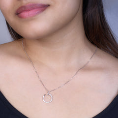 Silver Nail Hook Chain pendant For her
