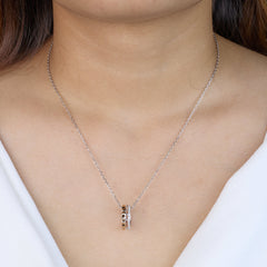 Silver Trinity Ring Pendant For Her