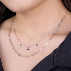 Silver Star Charms Chain pendant