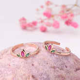 Rose Gold Crown Toe Ring