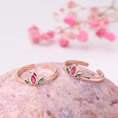 Rose Gold Crown Toe Ring