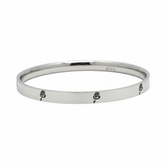 Sacred 925 Silver Kada with Tamil Om Symbol