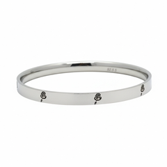 Sacred 925 Silver Kada with Tamil Om Symbol