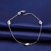 Silver Coffee Bean Bracelet