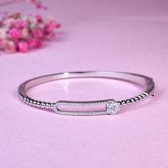 Silver Starlight Aura Bangle Bracelet For her