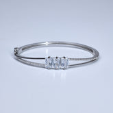 Silver Fine Trinity cut Bracelet for her