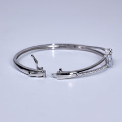 Silver Fine Trinity cut Bracelet for her