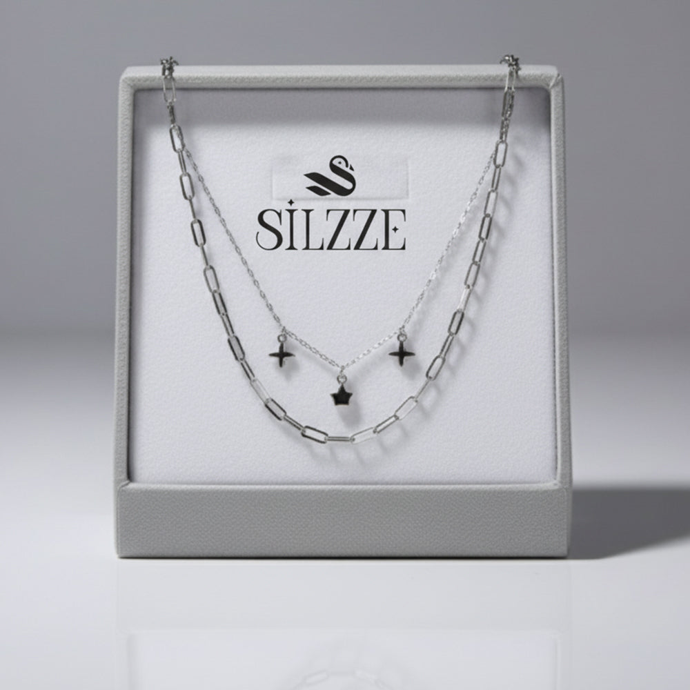 Silver Star Charms Chain pendant