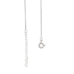 Silver Heart Drop CZ Necklace pendant for her