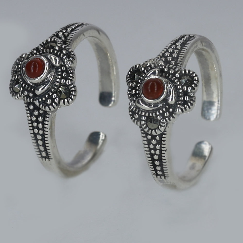 Silver Saffron Toe Ring