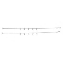 Silver zirconia Diamond Claws anklet for her