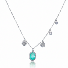 Silver Ocean Serenity Halo Set