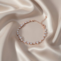 Rose Gold Miniature Designer Hand Bracelet