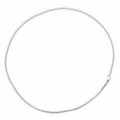 Silver Venetian Box Chain For Him