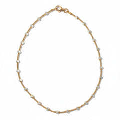 Rose gold luminous Silver Beads Anklet for her