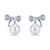 Silver Pookie Pearl Earrings