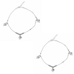 Silver Cute Dolphin wandering Anklet for her