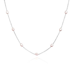 Radiant Freshwater Pearl Sterling Silver Chain