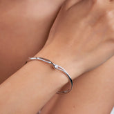 Silver Royal V-shaped Heart Bracelet for her
