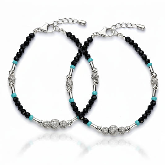 Silver Ocean Beads Protection Baby Bracelet