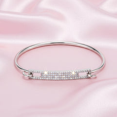 Silver Sleek Bar Link Bracelet